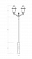Фонарь чугунный Пятигорск LED 60W/2 в наличии и на заказ от компании-производителя АТТЕС, фото №2