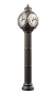 Электронные уличные часы на опоре Дассель в наличии и на заказ от компании-производителя АТТЕС
, фото №1