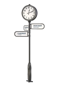Электронные уличные часы на опоре Полет в наличии и на заказ от компании-производителя АТТЕС