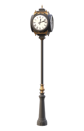 Электронные уличные часы на опоре Салехард в наличии и на заказ от компании-производителя АТТЕС
