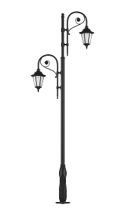 Чугунный фонарный столб Царскосельский 2/2 в наличии и на заказ от компании-производителя АТТЕС