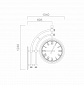 Настенные уличные часы на кронштейне Альбатрос в наличии и на заказ от компании-производителя АТТЕС
, фото №2